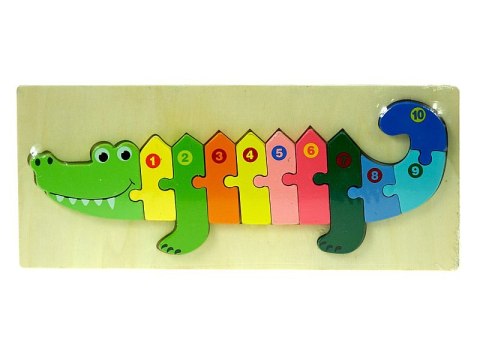 Układanka drewniana puzzle krokodyl Układanka drewniana puzzle krokodyl