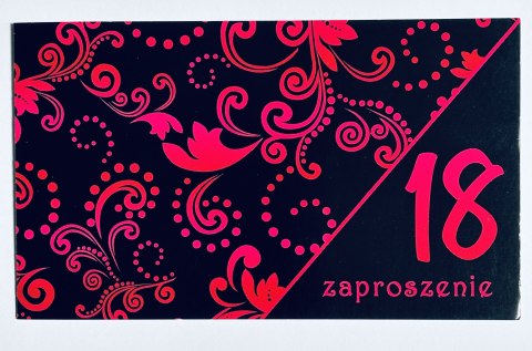 Zaproszenia 10szt ''18-NASTKA'' Zaproszenia 10szt ''18-NASTKA''