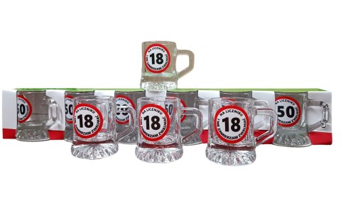 Kieliszek kufelek 6szt. 18-nastka 25ml Kieliszek kufelek 6szt. 18-nastka 25ml
