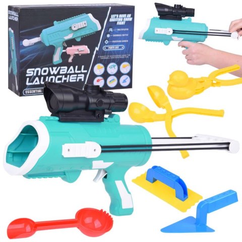 Zestaw 6w1 Pistolet na śnieżki + akcesoria do robienia kul Kształty ZA5505 Zestaw 6w1 Pistolet na śnieżki + akcesoria do robienia kul Kształty ZA5505