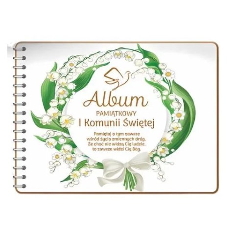 Album na zdjęcia Pamiątka I KOMUNII Świętej - Konwalia 3343-KOM1 Album na zdjęcia Pamiątka I KOMUNII Świętej - Konwalia 3343-KOM1