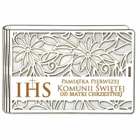Pudełko na pieniądze banknotówka KOMUNIA - od MATKI CHRZESTNEJ - Ażur 3302A-KOM2B-MC Pudełko na pieniądze banknotówka KOMUNIA - od MATKI CHRZESTNEJ - Ażur 3302A-KOM2B-MC