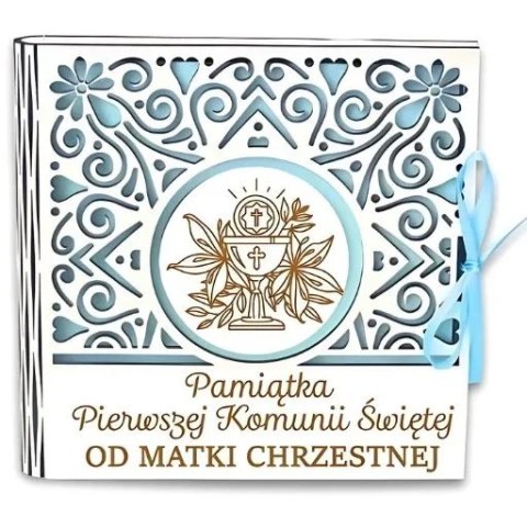 Pudełko na pieniądze kwadrat KOMUNIA - od MATKI CHRZESTNEJ - Ażur 3308A-KOM1N-MC Pudełko na pieniądze kwadrat KOMUNIA - od MATKI CHRZESTNEJ - Ażur 3308A-KOM1N-MC