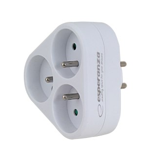 Rozgałęźnik elektryczny z uziemieniem 3 gniazda ELK303W