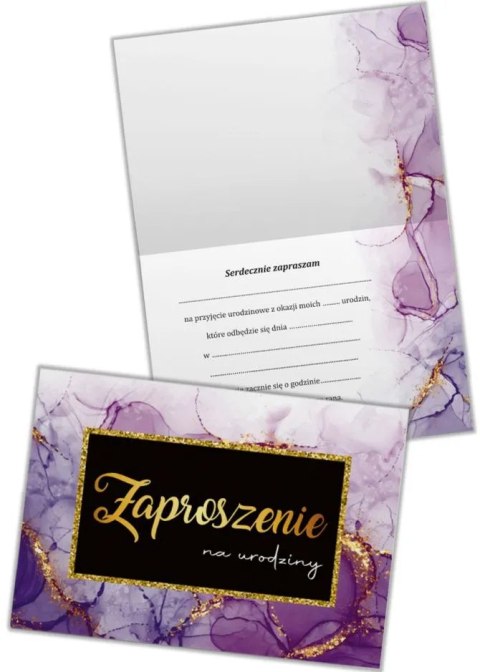 Zaproszenia 5szt Urodziny (uniwersalne) Zaproszenia 5szt Urodziny (uniwersalne)