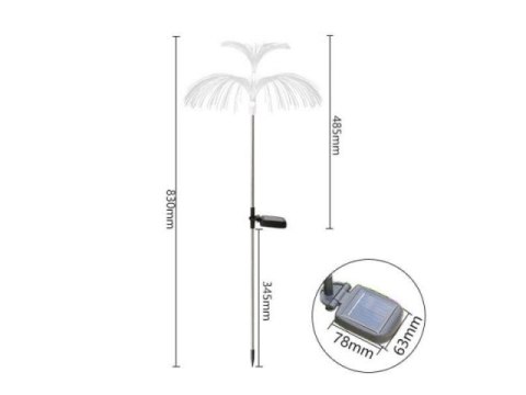 Lampa solarna 2szt. WARM WHITE / 100 MEDUZA FM209