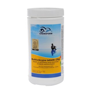 Tabletki do basenu 50szt. 20 g CHEMIA BASENOWA 1kg MULTIFUNKCYJNE