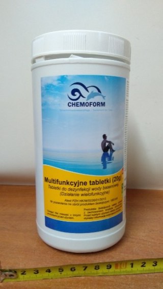 Tabletki do basenu 50szt. 20 g CHEMIA BASENOWA 1kg MULTIFUNKCYJNE