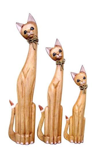 Koty drewniane 3szt 60/80/100cm - TK109L
