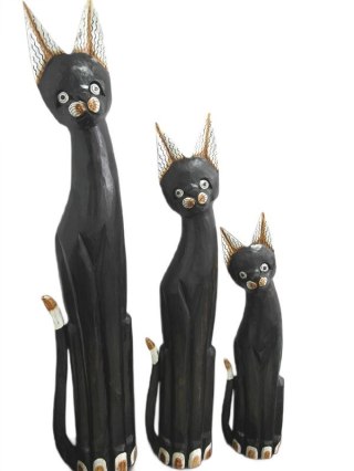 Koty drewniane 3szt 60/80/100cm - TK109L