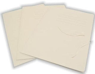 Teczka wiązana 10szt. biała A'4