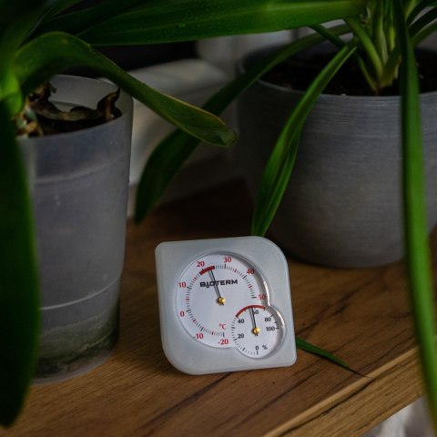 Termometr zewnętrzno/wewn. bimetal + higrometr | 014800