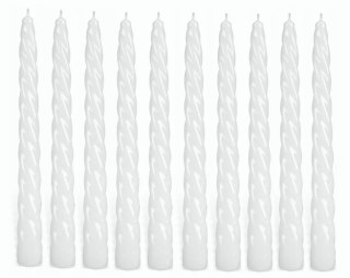 Świeca fortepianowa 10szt. kręcona długa | SF-011