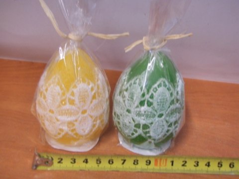 Świeca jajko koronka mała SD63/82