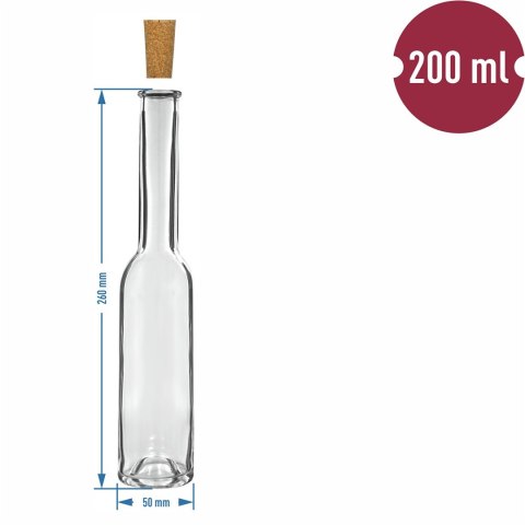 Butelka 200ml na nalewkę 6szt.