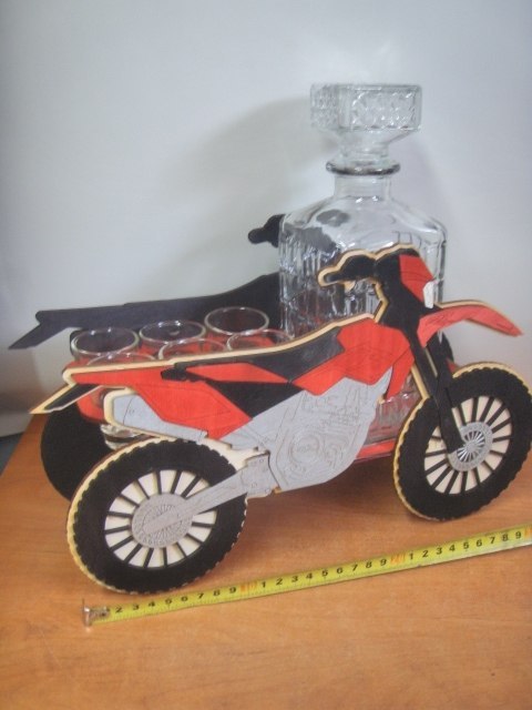 Karafka + 6 kieliszków MOTOR CROSS