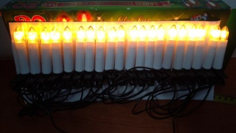 Lampki na choinkę 20led ŚWIECZKI | OKE0889