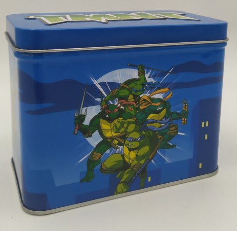 Przybornik puszka metalowa Żółwie Ninja 10x14x8