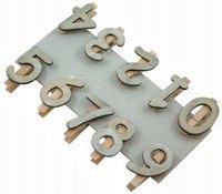 Spinacze drewniane CYFRY | ART16247