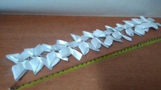 Spinki pyki 12szt. BIAŁA KOKARDA