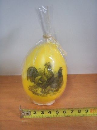 Świeca jajko VINTAGE KOGUT 047647