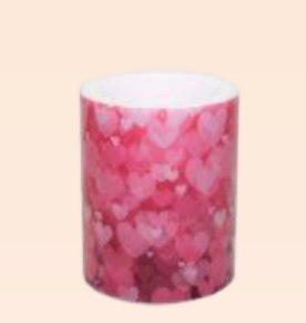 Świeca lampion serca 99/120 LW99120