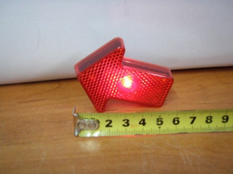 Odblask/lampka 3szt. świecąco-mrugająca na klips | V6463-05