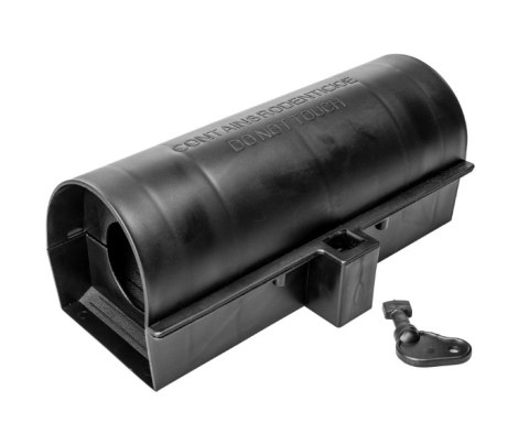 Stacja deratyzacyjna na kluczyk - tunel pułapka na myszy 23 x 11 x 10cm | 730416