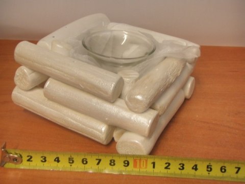 Świecznik biały na tea light 4szt. | TG13123