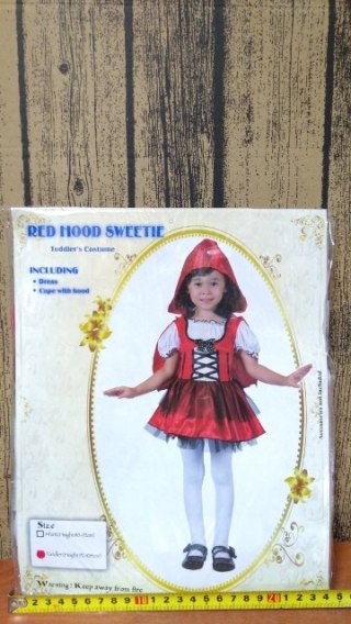 Strój 92-104cm CZERWONY KAPTUREK SL-CK92