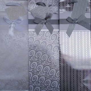 Torebka prezentowa 12szt LAMINOWANA NA BUTELKĘ 36X12cm PL-13KZ