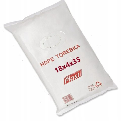 Torebki woreczki Foliowe HDPE 18x4x35 - 800szt