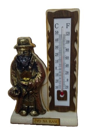 Żyd stojący z termometrem 16x10cm nr.80