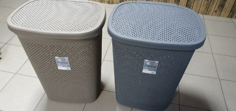 Kosz na pranie z pokrywką 60l DIAMOND | HOB081040