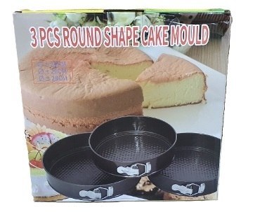 Tortownice do pieczenia czarne 18, 20, 22 cm , 3szt. SN54591