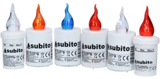 Znicz led 24szt. mix kolorów SUBITO S1