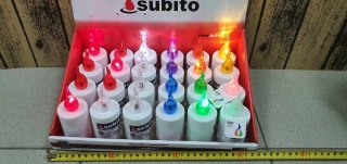 Znicz led 24szt. mix kolorów SUBITO S1