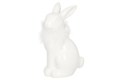 Figurka 4szt ceramiczna królik 9x7x13cmH, biały