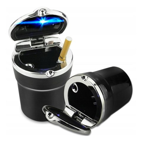 Popielniczka samochodowa z led miejsce kubka XJ035