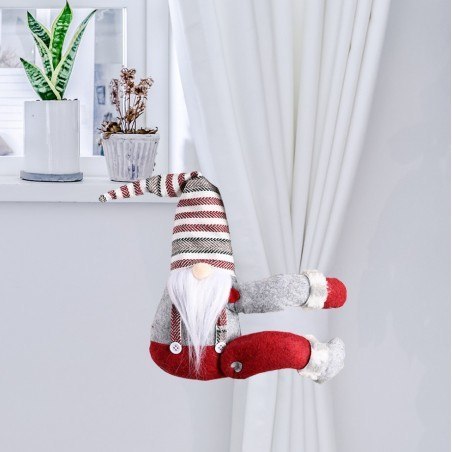 Mikołaj skrzat krasnal świąteczny Boże Narodzenie na rzep 38 cm Jodełka KSN23