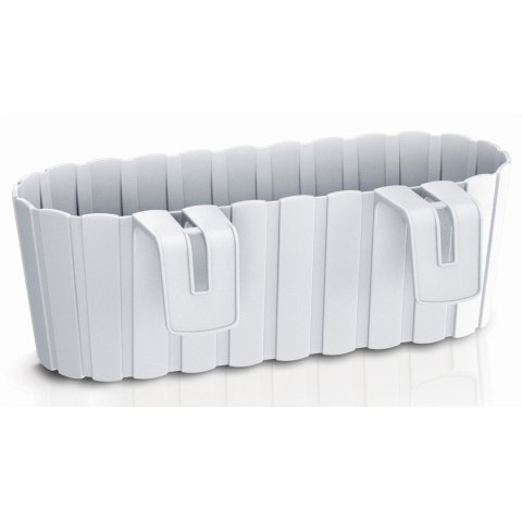 Skrzynka balkonowa z uchwytami BOARDEE Hook 40x21x13cm biała