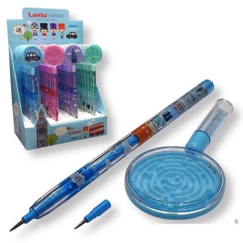 Ołówek 12szt. przekładany z grą labirynt