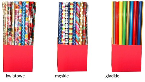 Papier ozdobny 200x70cm mix wzorów