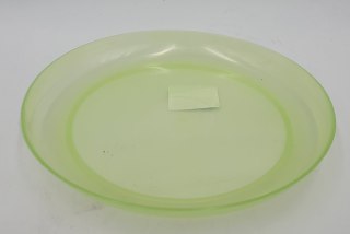Podstawka 17cm transparentna zielona 10szt