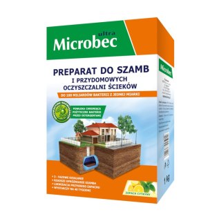 Preparat do szamb MICROBEC Ultra 1kg + żel do WC bio z aplikatorem 500ml
