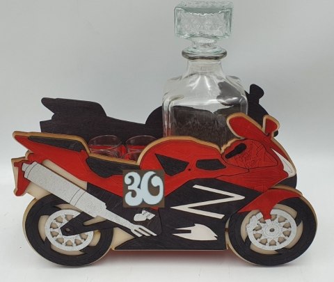 Karafka + 6 kieliszków ŚCIGACZ 30 urodziny