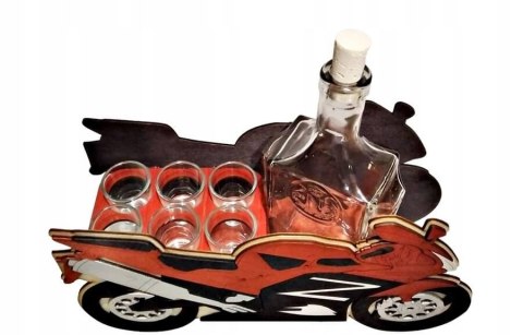 Karafka + 6 kieliszków ŚCIGACZ 40 urodziny