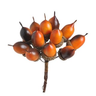 Żołędzie pęczek 12szt. 12cm | QXL1977-15