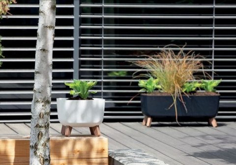 Doniczka GRACIA SQUARE 29cm biały