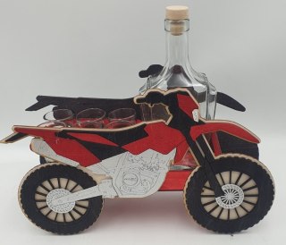 Karafka + 6 kieliszków MOTOR CROSS 30 urodziny